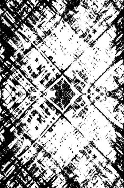 Grunge siyah beyaz desen. Monokrom parçacıkları soyut doku. Çatlakların, sürtünmelerin, çiplerin, lekelerin, mürekkep lekelerinin arka planı