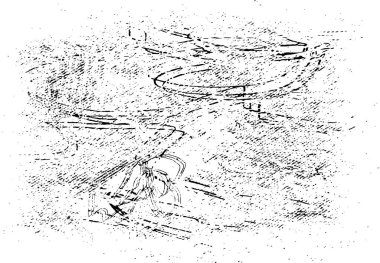 Grunge siyah beyaz desen. Monokrom parçacıkları soyut doku. Çatlakların, sürtünmelerin, çiplerin, lekelerin, mürekkep lekelerinin arka planı