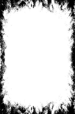 Grunge siyah beyaz desen. Monokrom parçacıkları soyut doku. Çatlakların, sürtünmelerin, çiplerin, lekelerin, mürekkep lekelerinin arka planı