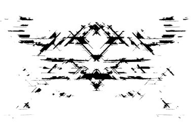 Grunge siyah beyaz desen. Monokrom parçacıkları soyut doku. Çatlakların, sürtünmelerin, çiplerin, lekelerin, mürekkep lekelerinin arka planı