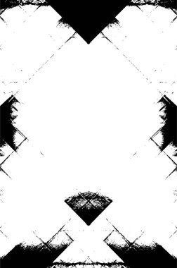 Grunge siyah beyaz desen. Monokrom parçacıkları soyut doku. Çatlakların, sürtünmelerin, çiplerin, lekelerin, mürekkep lekelerinin arka planı