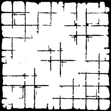 Grunge siyah beyaz desen. Monokrom parçacıkları soyut doku. Çatlakların, sürtünmelerin, çiplerin, lekelerin, mürekkep lekelerinin, çizgilerin geçmişi. Koyu tasarım arka plan yüzeyi. 