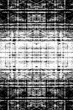 Grunge siyah beyaz desen. Monokrom parçacıkları soyut doku. Çatlakların, sürtünmelerin, çiplerin, lekelerin, mürekkep lekelerinin, çizgilerin geçmişi. Koyu tasarım arka plan yüzeyi. 