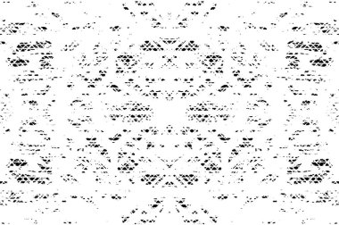 Grunge siyah beyaz desen. Monokrom parçacıkları soyut doku. Çatlakların, sürtünmelerin, çiplerin, lekelerin, mürekkep lekelerinin, çizgilerin geçmişi. Koyu tasarım arka plan yüzeyi. 