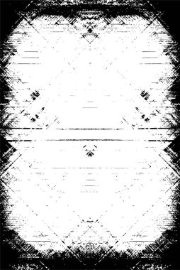 Siyah beyaz dokusunda sıkıntılı bir arka plan. soyut vektör illüstrasyonu.