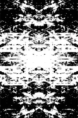 Siyah beyaz dokusunda sıkıntılı bir arka plan. soyut vektör illüstrasyonu.