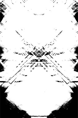 Siyah beyaz dokusunda sıkıntılı bir arka plan. soyut vektör illüstrasyonu.