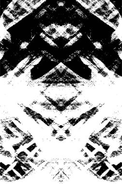 Siyah beyaz dokusunda sıkıntılı bir arka plan. soyut vektör illüstrasyonu.