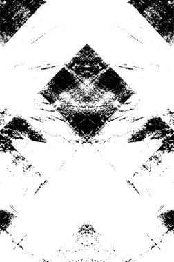 Sert siyah-beyaz dokular. Grunge 'un geçmişi. Soyut doku etkisi. Vektör İllüstrasyonu.