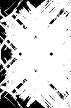 Sert siyah-beyaz dokular. Grunge 'un geçmişi. Soyut doku etkisi. Vektör İllüstrasyonu.