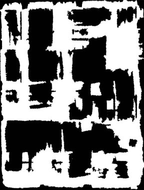 Sert siyah-beyaz dokular. Grunge 'un geçmişi. Soyut doku etkisi. Vektör İllüstrasyonu.