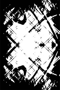 Kaba monokrom desen çizimi. Grunge 'un geçmişi. Soyut doku efekti.