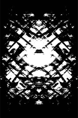 Kaba monokrom desen çizimi. Grunge 'un geçmişi. Soyut doku efekti.