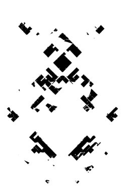 Çatlak betonun sıkıntılı örtülü dokusu