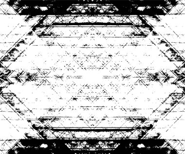 Siyah beyaz monokrom eski grunge vintage eskimiş arka plan soyut antika desenli retro model 