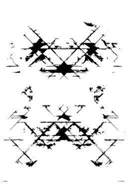 Siyah beyaz desenli grunge arkaplan. soyut vektör illüstrasyonu.