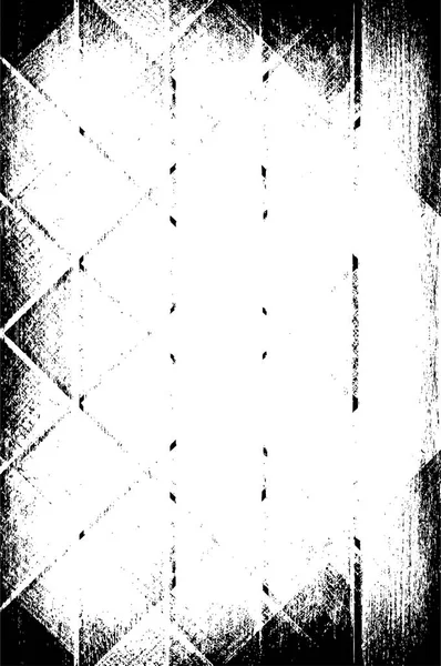 Ruwe Zwart Wit Textuur Vector Gestoorde Overlay Textuur Grunge Achtergrond — Stockvector