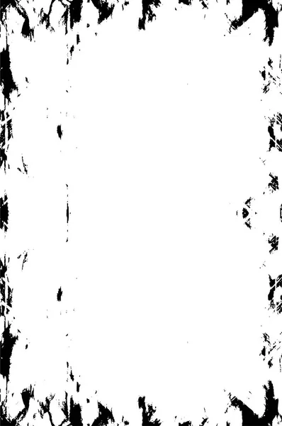 Schwarz Weiß Monochromer Alter Grunge Vintage Hintergrund — Stockvektor