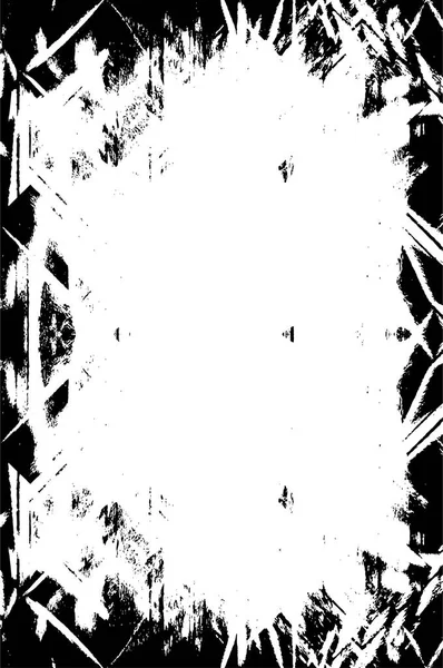 Černá Bílá Monochromatický Starý Grunge Vintage Pozadí — Stockový vektor