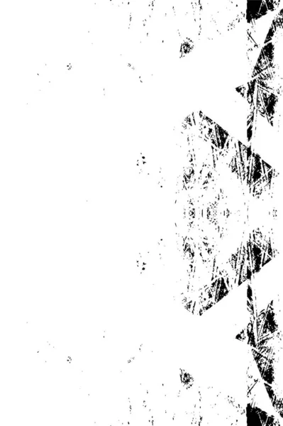 Grunge Textura Abstracta Blanco Negro Fondo Grietas Rasguños Virutas Manchas — Archivo Imágenes Vectoriales