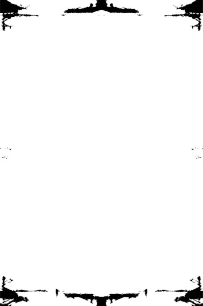 Черно Белая Фактура Фон Трещин Царапин Чипсов Пятен Чернил — стоковый вектор