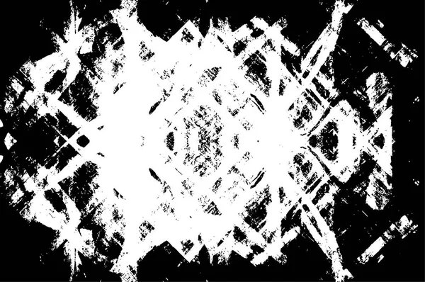 Grunge Fekete Fehér Absztrakt Textúra Repedések Horzsolások Forgácsok Foltok Tintapöttyök — Stock Vector