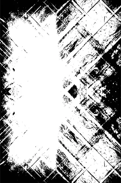 Grunge Textura Abstracta Blanco Negro Fondo Grietas Rasguños Virutas Manchas — Vector de stock