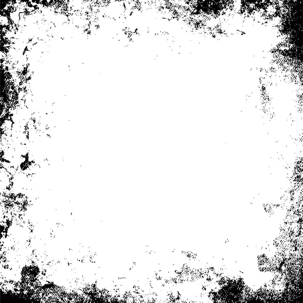 Grunge Fekete Fehér Absztrakt Textúra Repedések Horzsolások Forgácsok Foltok Tintapöttyök — Stock Vector