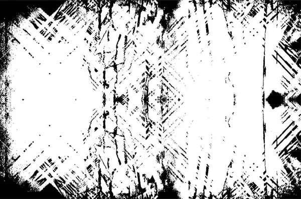 Grunge Svart Och Vitt Mönster Monokroma Partiklar Abstrakt Struktur Bakgrund — Stock vektor
