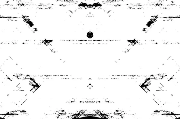 黒と白のテクスチャに悩まされた背景 抽象ベクトルイラスト — ストックベクタ