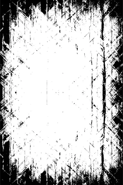 Verstörter Hintergrund Schwarz Weißer Textur Mit Kratzern Linien — Stockvektor