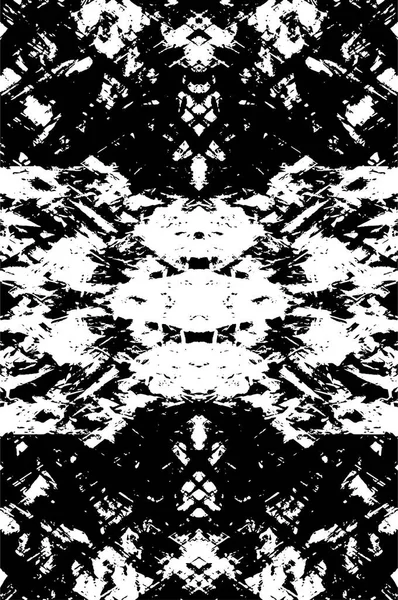 Pintura Abstracta Grunge Colores Blanco Negro Textura Monooromática — Archivo Imágenes Vectoriales