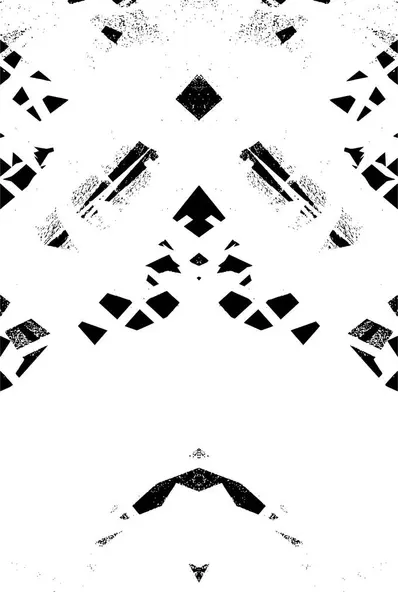 Grunge Αφηρημένη Ζωγραφική Ασπρόμαυρα Χρώματα Μονοχρωματική Υφή — Διανυσματικό Αρχείο