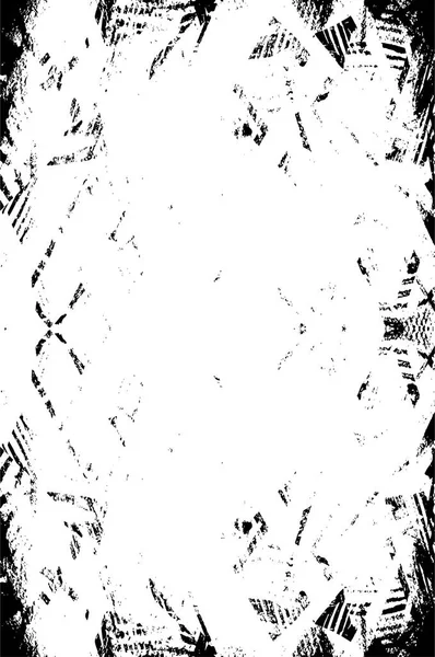 하얀색의 모노크롬 Grunge 빈티지 배경에 패턴으로 추상적 골동품 질감을 풍겼다 — 스톡 벡터