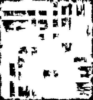 Siyah ve beyaz desenli tablonun soyut vektör çizimi