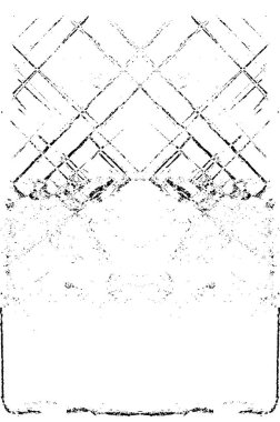 Siyah ve beyaz şablonun soyut vektör çizimi