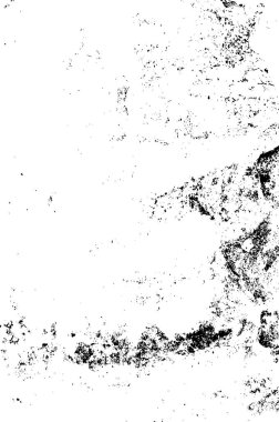 Siyah ve beyaz desenli dekoratif şablonun soyut vektör çizimi