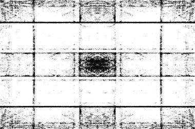 Siyah ve beyaz grunge dekoratif şablonun soyut vektör çizimi