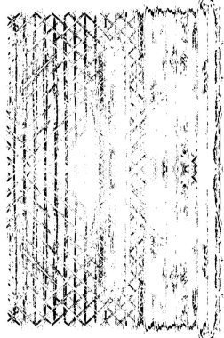 Siyah ve beyaz grunge dekoratif şablonun soyut vektör çizimi