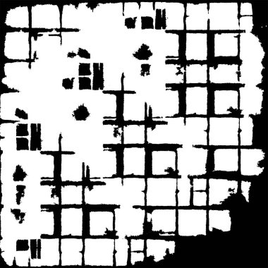 soyut dekoratif siyah ve beyaz grunge şablonu, vektör deseni