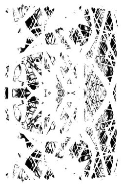 soyut dekoratif siyah ve beyaz grunge şablonu, vektör deseni