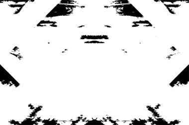 soyut dekoratif siyah ve beyaz grunge şablonu, vektör deseni