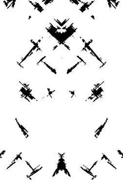 desenli siyah beyaz grunge şablonu, vektör illüstrasyonu