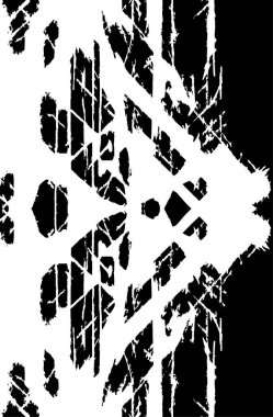 soyut desenli siyah beyaz grunge şablonu, vektör deseni