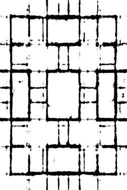 Klasik soyut siyah beyaz grunge şablonu, vektör illüstrasyonu