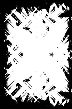 grunge soyut siyah beyaz şablon, vektör illüstrasyonu