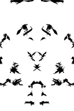 Siyah kuşlarla kusursuz vektör deseni