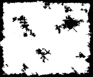 Çizik ve çiziklerle dolu siyah beyaz bir arka plan. Soyut vektör illüstrasyonu.