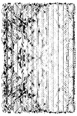 Siyah beyaz desenli, noktalı, lekeli, çizik ve çizikli sıkıntılı bir arkaplan. Soyut vektör illüstrasyonu.