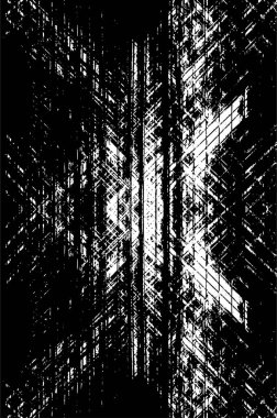 Koyu Grunge Geometrik Deseni